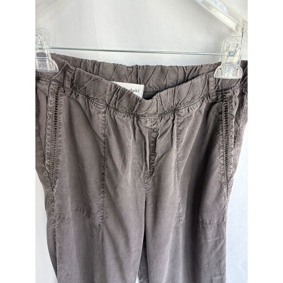 Bella Dahl Jogger Pants Size XS Brown Grey High Rise Pull On Elastic Waist Cargo - Picture 2 of 11